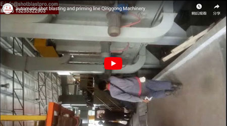 Automatische Shot Blasting and Priming Line Qinggonng Machinery